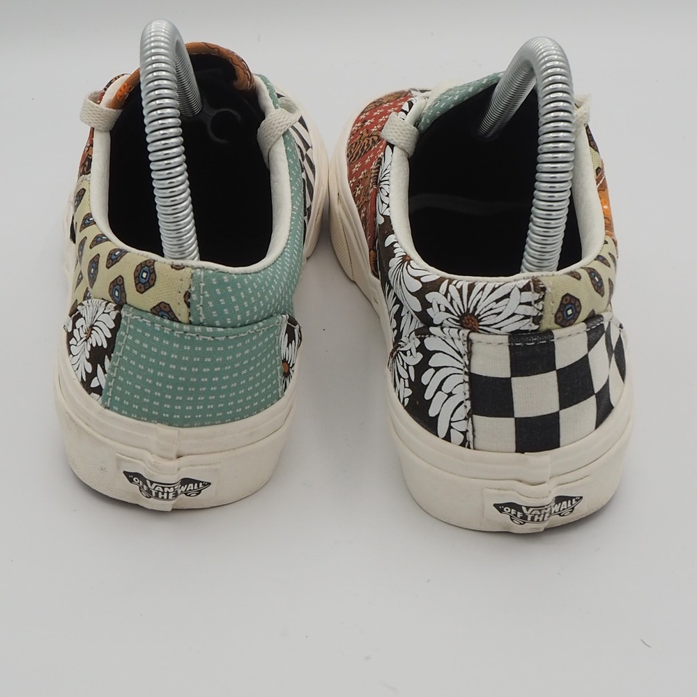 Vans Era Tiger Patchwork Women 6.5 Low Top Multi Color Mixed Print Skate Shoes - Picture 3 of 12